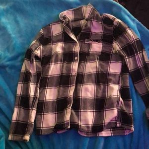 Black and white Flannel, small long